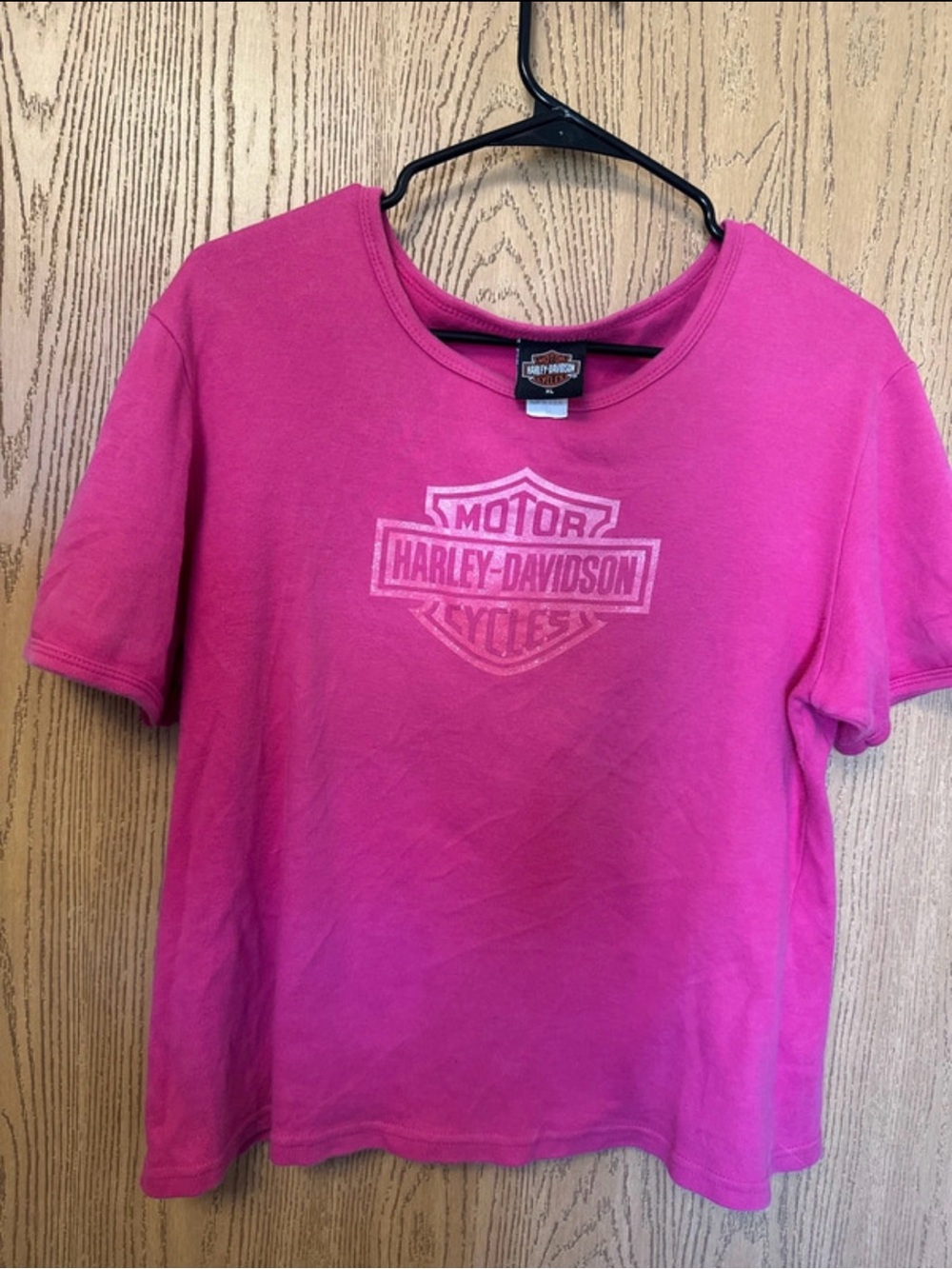 Harley-Davidson Hot Pink Short Sleeve Shield Tee